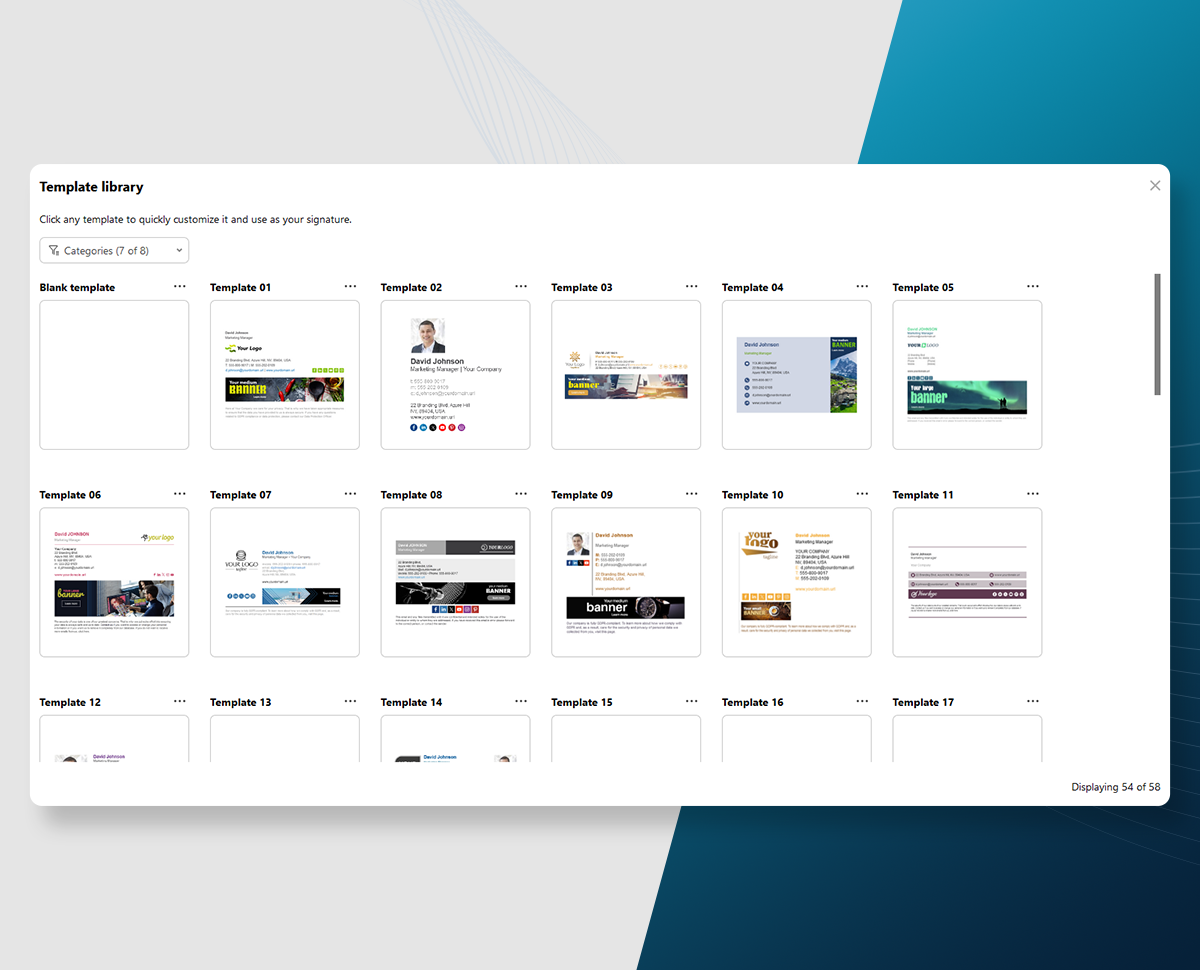 screenshot of CodeTwo Email Signatures 365